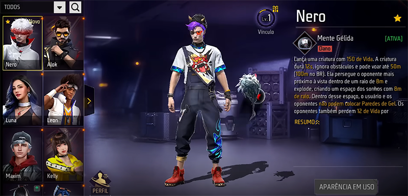 Character Analysis Nero in Free Fire OB51 Picture 2