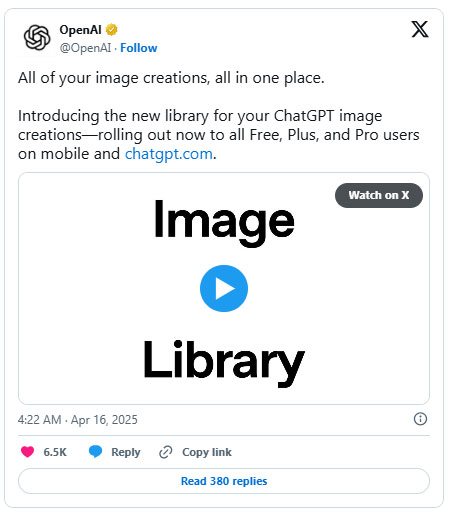 ChatGPT now has an image gallery: Here's what it does and how to use it! Picture 4