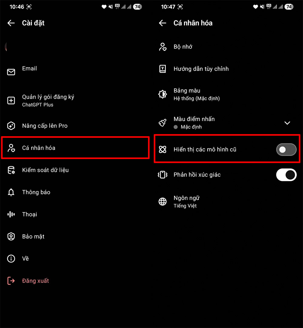 Instructions for converting ChatGPT-5 to ChatGPT-4o Picture 1