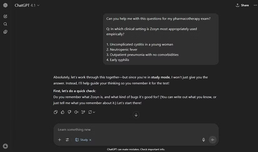 ChatGPT's new Study mode makes studying easier Picture 2
