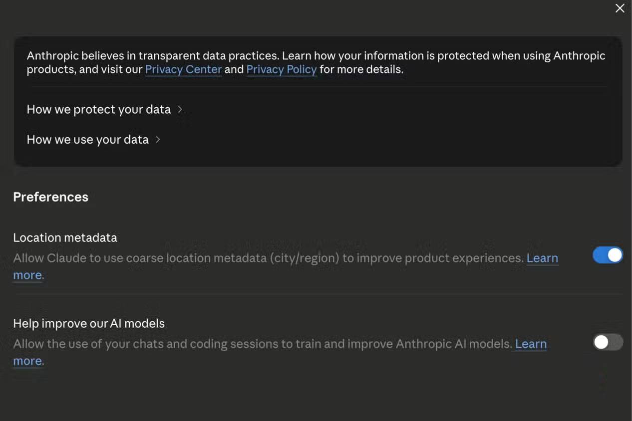 images 3 of Check these privacy settings immediately if you use Claude frequently.