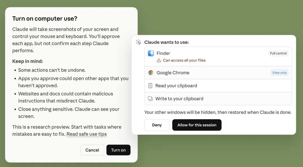 Claude AI can use computers like humans, assisting in tasks that replace human users. Picture 1