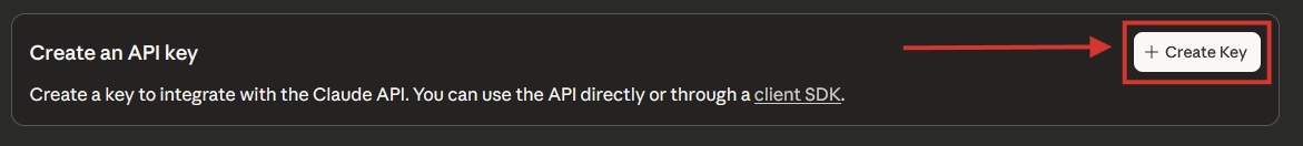 Claude API: How to get the key and use the API Picture 5