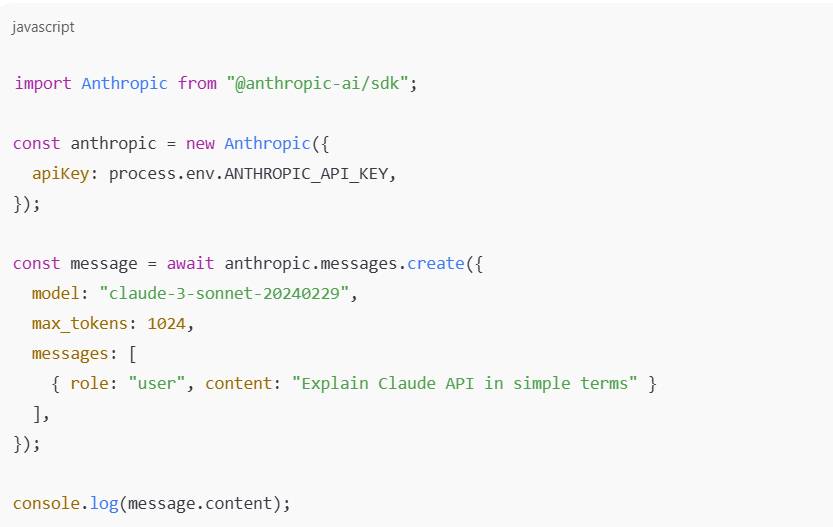 A guide to using the Claude API to build AI applications. Picture 2