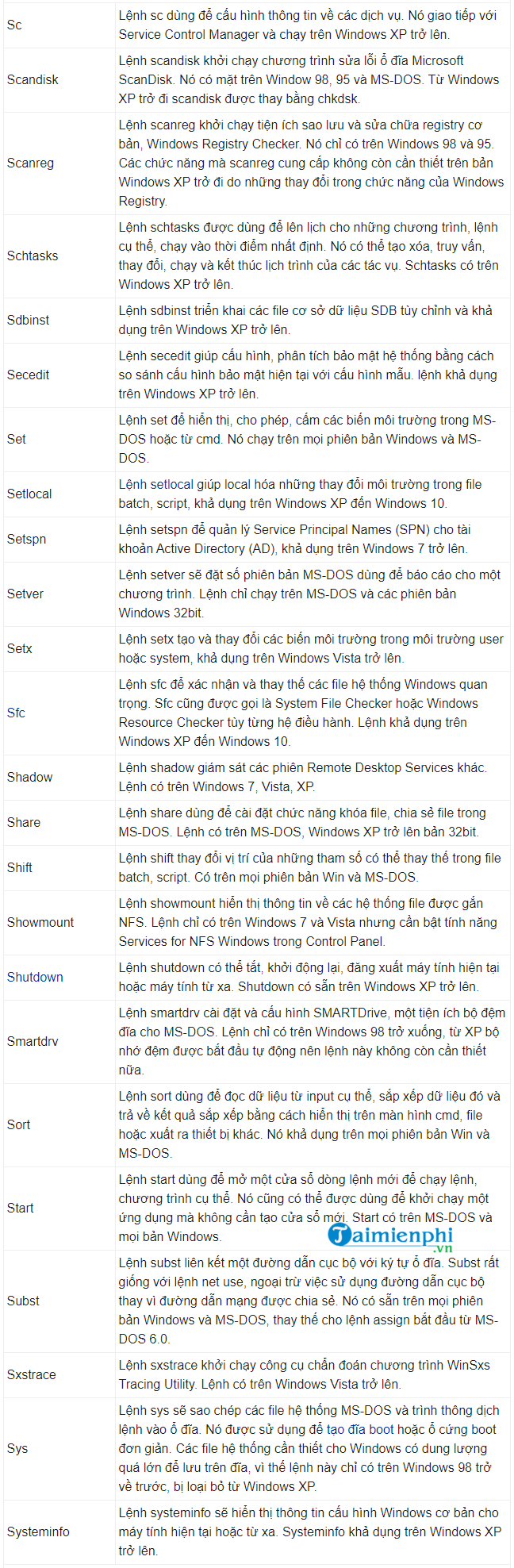 Picture 28 of CMD commands, Command Prompt commands in Windows 7 and 8