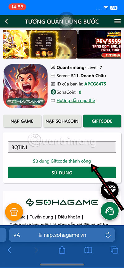 Picture 3 of The latest General Stops His Steps code and how to enter it.