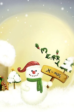 Picture 5 of Collection of Christmas wallpapers for mobile