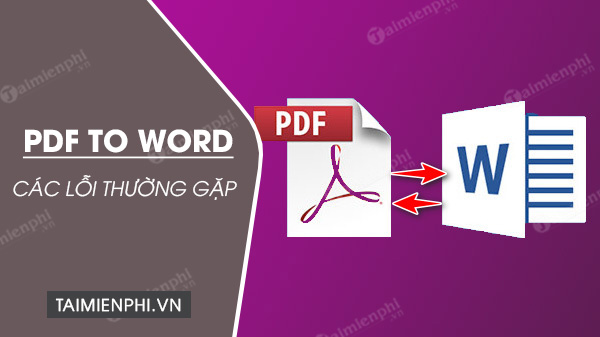 Picture 1 of Common errors when converting PDF to Word files