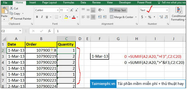 Picture 5 of Common errors when using the SUMIF function in Excel