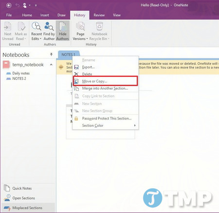 Picture 16 of Common errors during OneNote synchronization on Windows 10 and how to fix them.