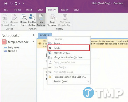 Picture 18 of Common errors during OneNote synchronization on Windows 10 and how to fix them.