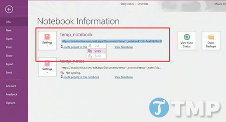 Picture 2 of Common errors during OneNote synchronization on Windows 10 and how to fix them.
