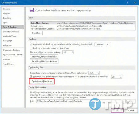 Picture 21 of Common errors during OneNote synchronization on Windows 10 and how to fix them.