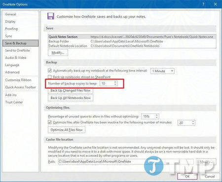 Picture 22 of Common errors during OneNote synchronization on Windows 10 and how to fix them.