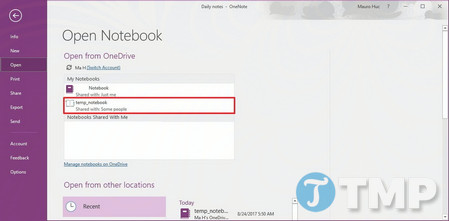 Picture 5 of Common errors during OneNote synchronization on Windows 10 and how to fix them.