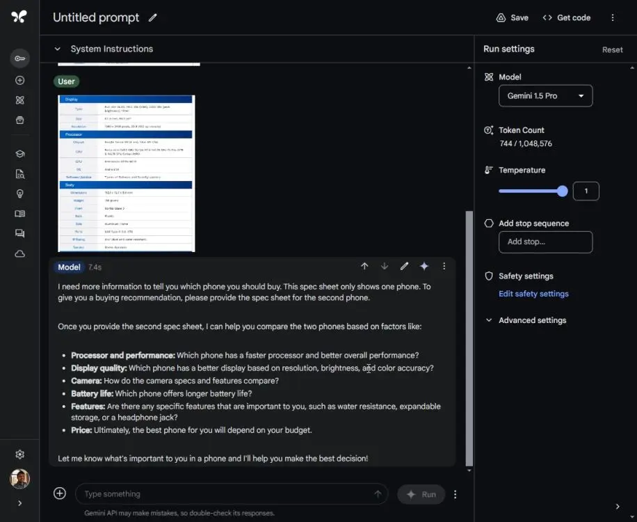 Compare ChatGPT 4o and Gemini 1.5 Pro Picture 15