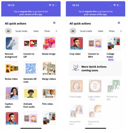Comparing Canva and Adobe Express on Mobile Picture 9