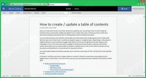 Picture 14 of Comparing Google Docs and Word Online, which one should you use?
