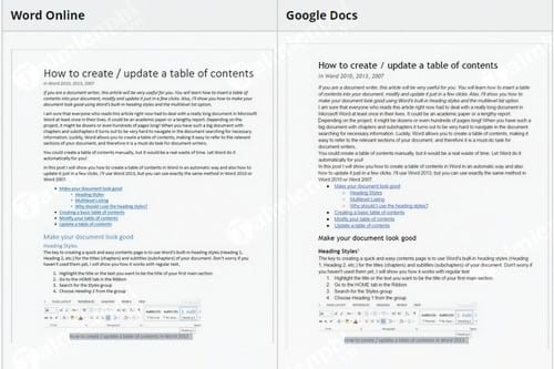 Picture 17 of Comparing Google Docs and Word Online, which one should you use?