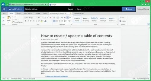 Picture 2 of Comparing Google Docs and Word Online, which one should you use?