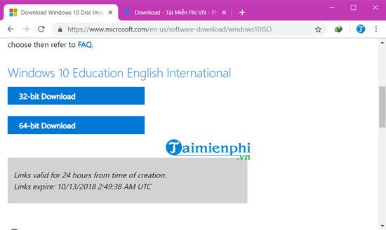 Picture 13 of Compilation of download links for Windows 10 October 2018 Version 1809 ISO.
