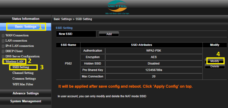 Complete guide to changing wifi passwords of network operators and devices Picture 5