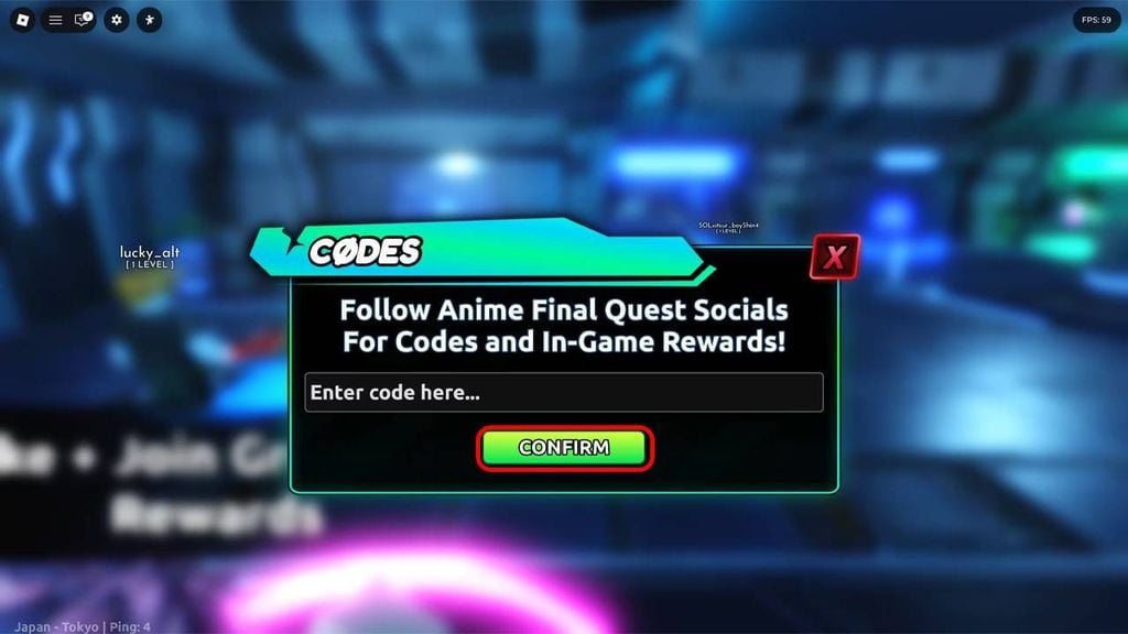 Picture 3 of Complete list of the latest Anime Final Quests codes to get Free Spins