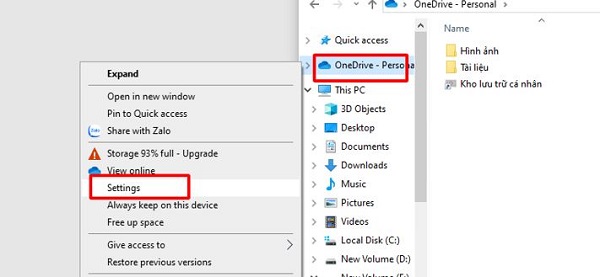 Confused because OneDrive has a red X? How to handle it here Picture 9