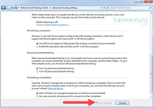 Picture 10 of Connecting to the HomeGroup network, the home network in Windows 7.
