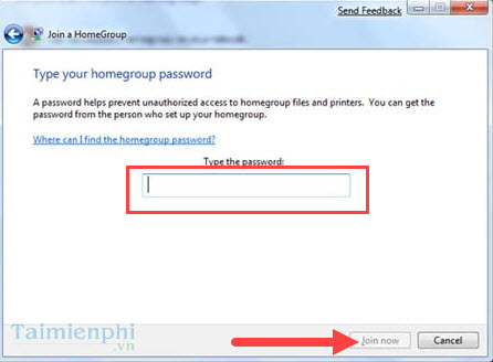Picture 11 of Connecting to the HomeGroup network, the home network in Windows 7.
