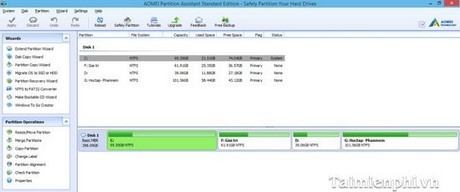 Picture 2 of Convert MBR to GPT on your hard drive without losing data using Aomei Partition Assistant.