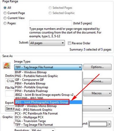 Picture 4 of Convert PDF files to images using PDF-Xchange Viewer on your computer.