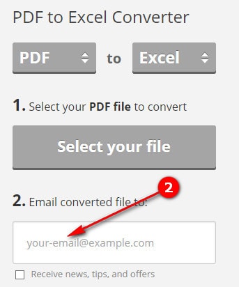 Picture 10 of Convert PDF to Excel, change PDF file to XLS for free without font errors.