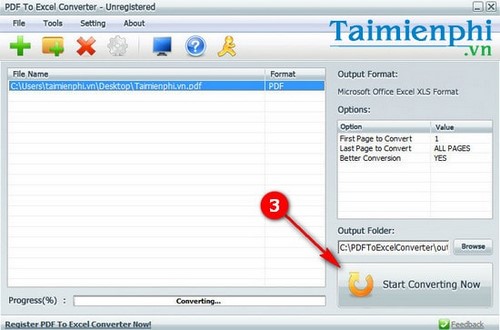Picture 19 of Convert PDF to Excel, change PDF file to XLS for free without font errors.