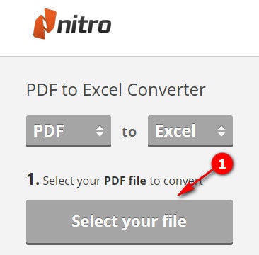 Picture 9 of Convert PDF to Excel, change PDF file to XLS for free without font errors.