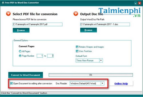 Picture 5 of Convert PDF to Word using Free PDF to Word Doc Converter