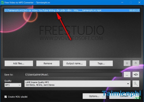 Picture 4 of Convert video to MP3 or WAV audio using Free Video to MP3 Converter