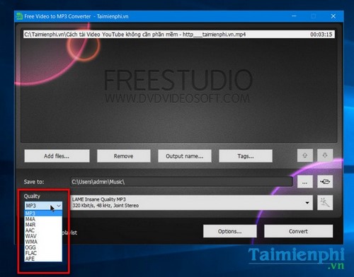 Picture 5 of Convert video to MP3 or WAV audio using Free Video to MP3 Converter