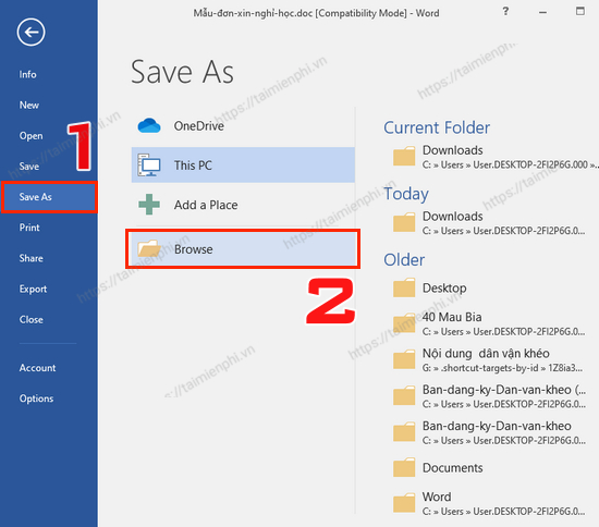 Picture 10 of Convert Word to PDF online on your computer.
