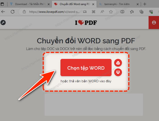 Picture 2 of Convert Word to PDF online on your computer.