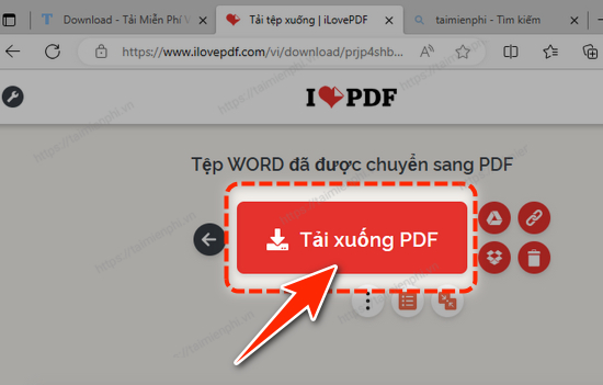 Picture 4 of Convert Word to PDF online on your computer.