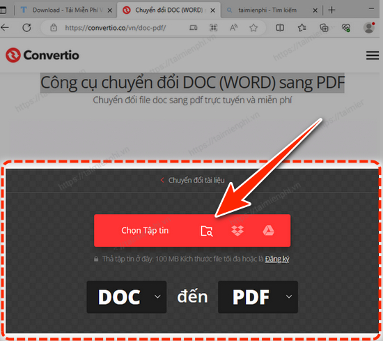 Picture 7 of Convert Word to PDF online on your computer.