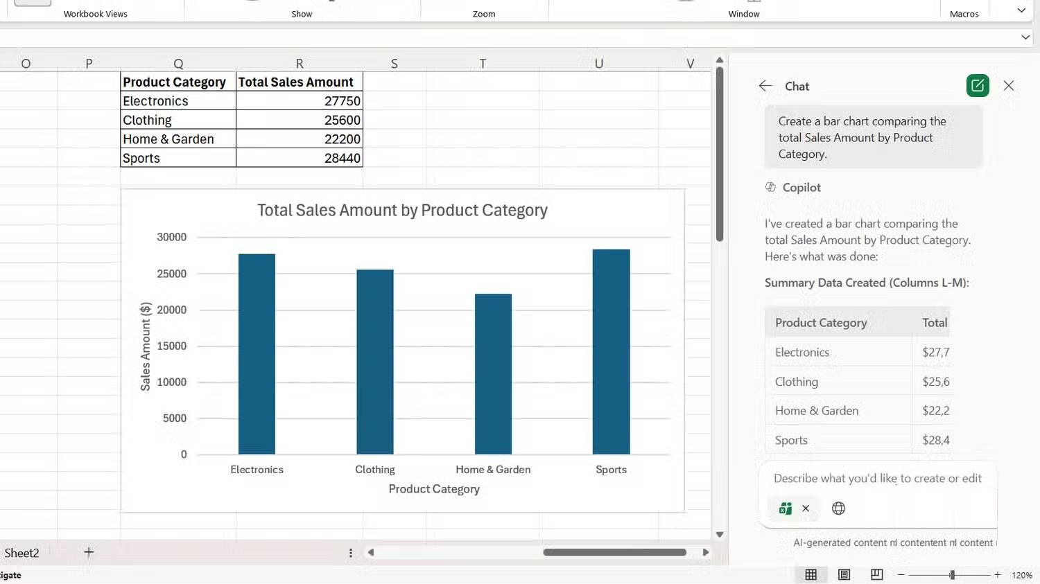 How to use Copilot in Excel Picture 10