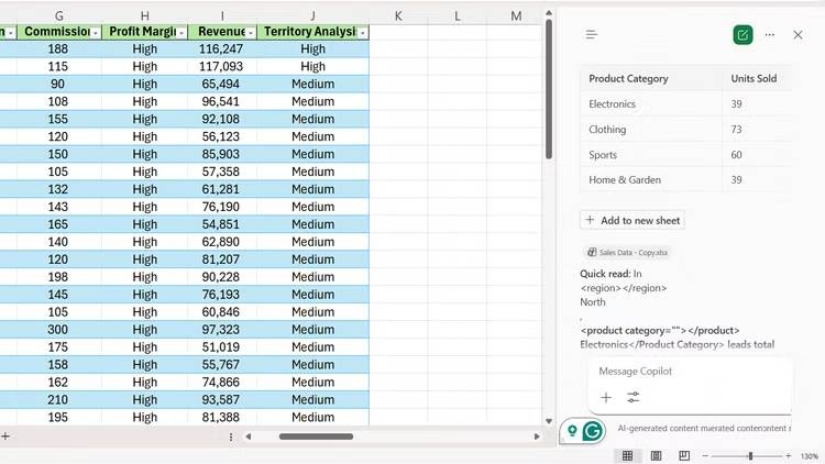 How to use Copilot in Excel Picture 7