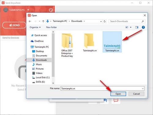 Picture 3 of Copy photos, music, and movies to your iPhone using Send Anywhere without iTunes or iTools.