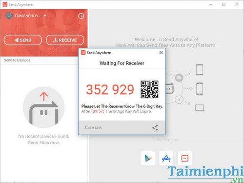 Picture 4 of Copy photos, music, and movies to your iPhone using Send Anywhere without iTunes or iTools.