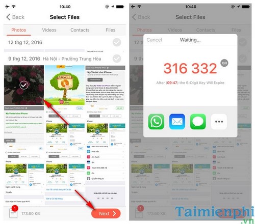 Picture 7 of Copy photos, music, and movies to your iPhone using Send Anywhere without iTunes or iTools.