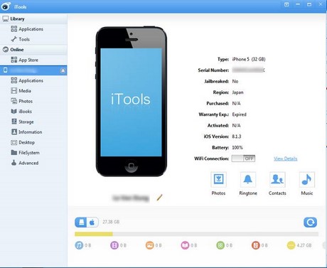 Picture 2 of Copy photos, music, and videos from your computer to your iPhone using iTools.