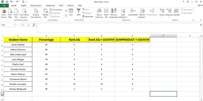 Picture 12 of COUNTIF function: Conditional counting in Excel