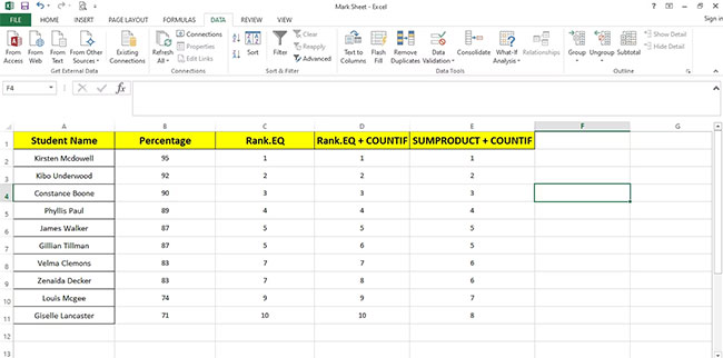 Picture 13 of COUNTIF function: Conditional counting in Excel